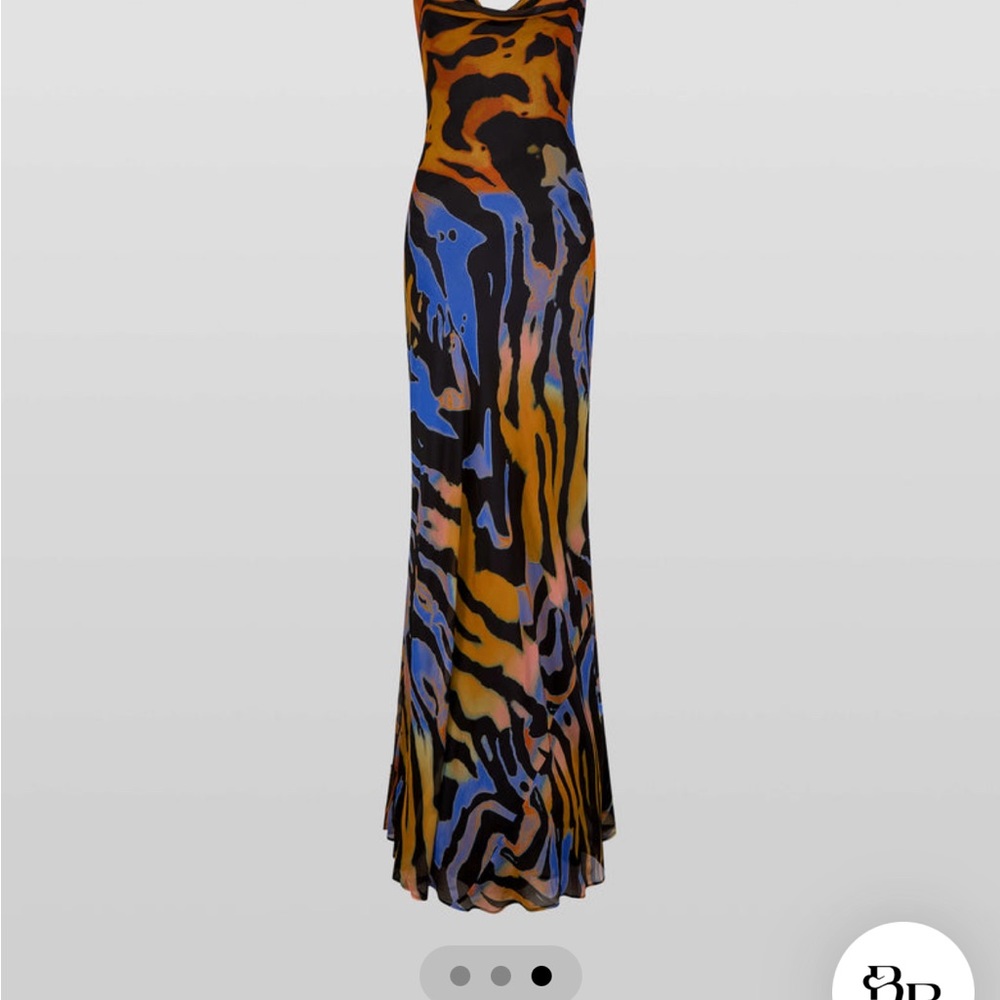 Elegant Multicolor Maxi Dress